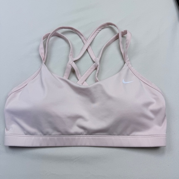 Nike DriFit Light Pink Crisscross-Strap Sports Bra - Picture 2 of 8